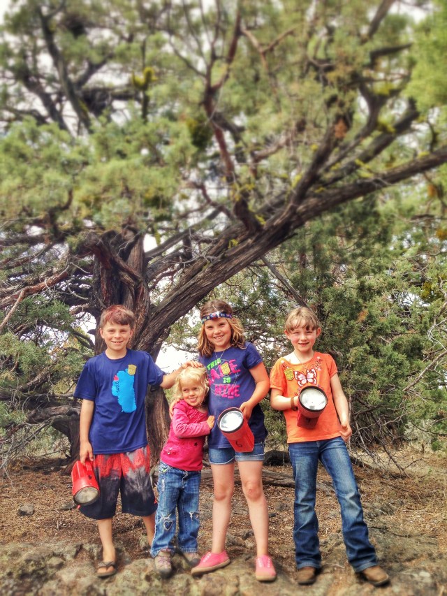 The cousins ready for more caving