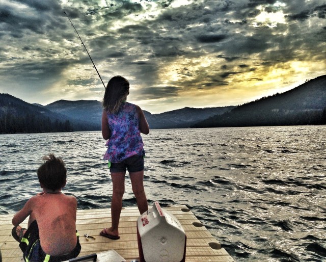 Fishing into the sunset