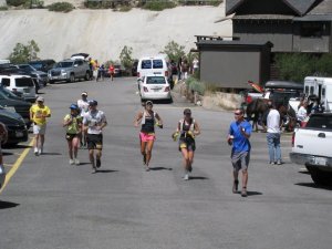 4. mile 30, Diamond Peak- Carrie, me, Paul