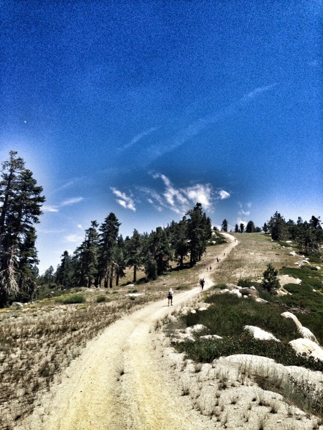 the never ending climb up Diamond Peak, miles 30-32