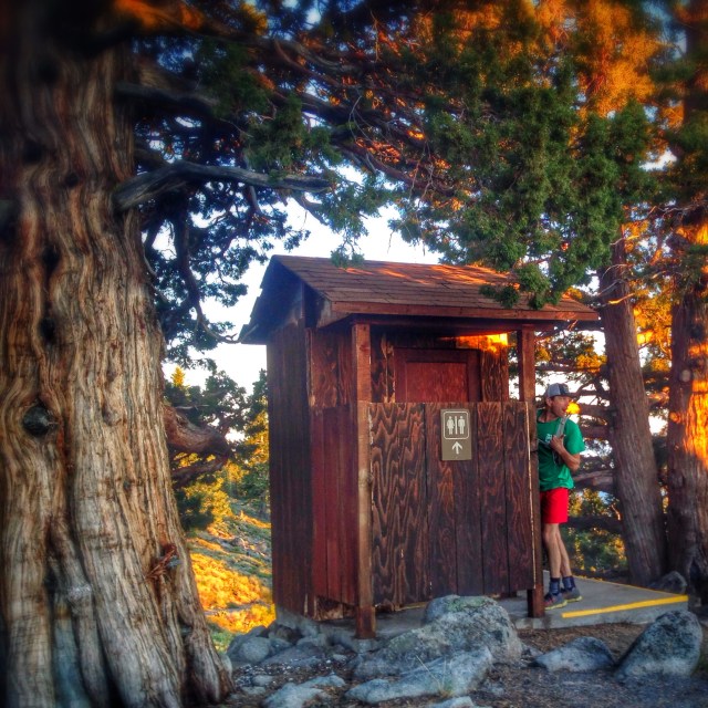 Martis fire lookout bathroom