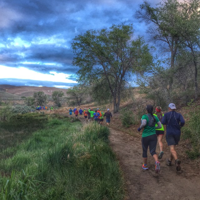 the first mile of the course winds through Rancho San Rafael Park