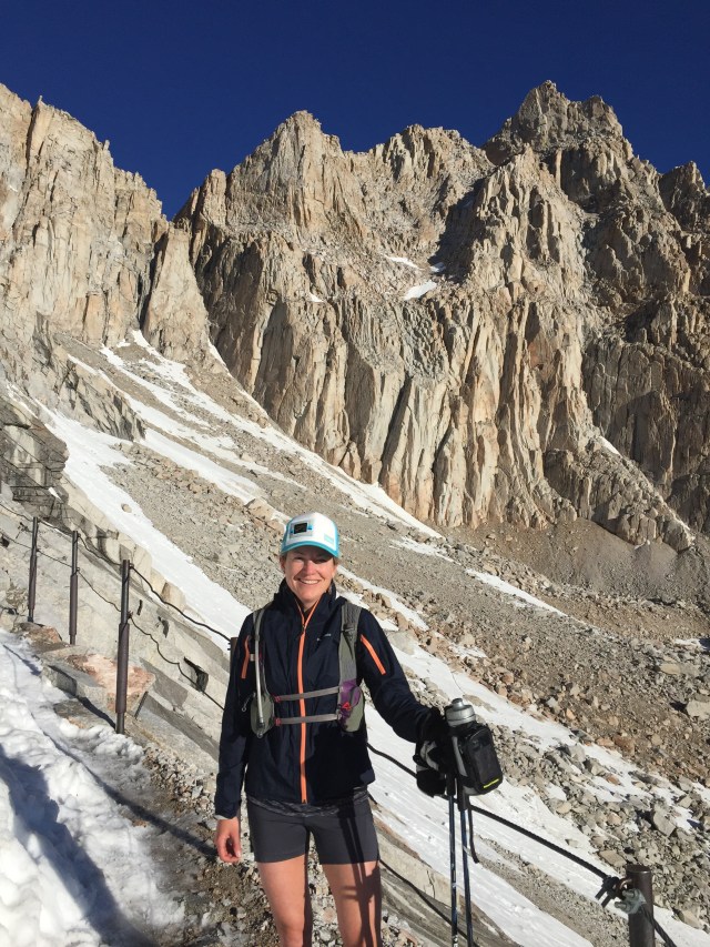 Me, ready to shed the layers and enjoy the run down.