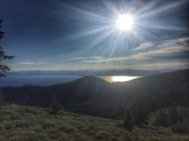 afternoon sun over Tahoe