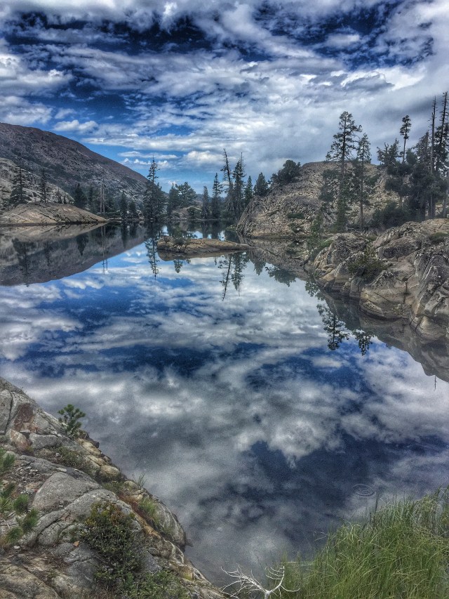 After hiking up the long granite slabs we saw one lake after another.